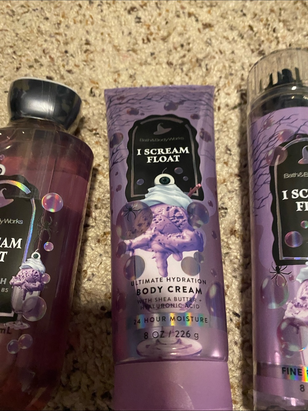 Bath & Body Works Lavender Purple I Scream Float Body Care Set - Picture 3 of 5
